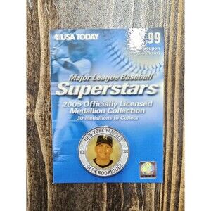 2005 USA Today MLB Superstars Medallion Alex Rodriguez New York Yankees New Arod